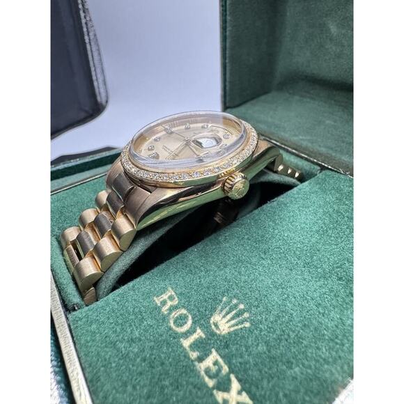 18K Rolex Day-Date 36mm Diamond Dial Ref 1803 Presidential LS(346473) - Picture 2 of 15